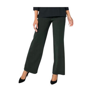 Women With Control Regular Pull On Wide Leg Pant Set of 2 - Gray & Black Size XL